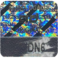 Holographic security sticker on Alpha Dualis supplement packaging for product verification