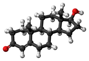 Testosterone 3D model showing the primary male hormone declining after 30, supporting energy, vitality, and libido naturally