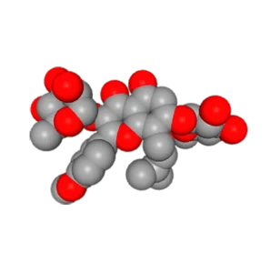 Chemical structure of icariin, a natural flavonoid from Horny Goat Weed supporting male vitality and energy